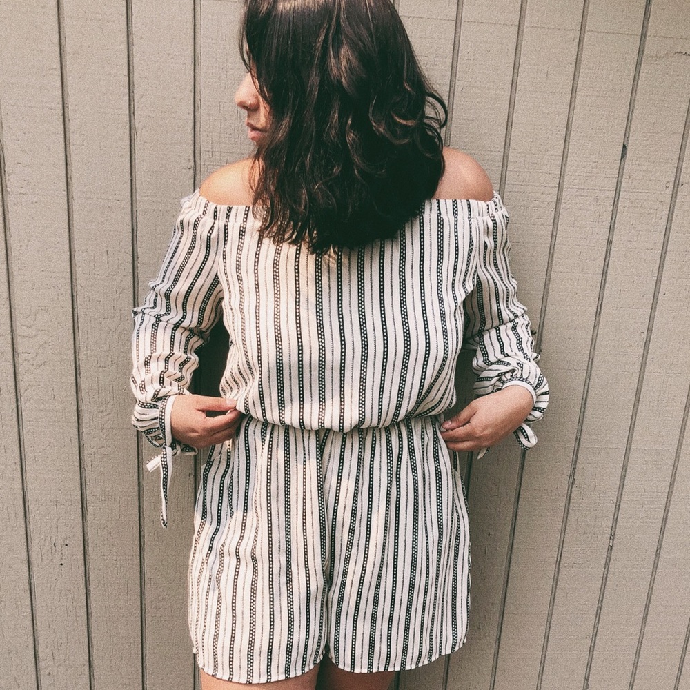 Off the shoulder romper